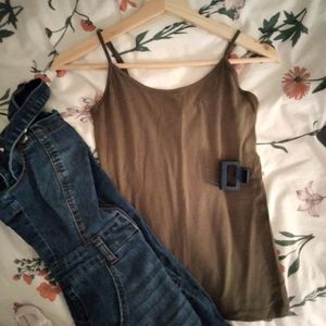 Olive Green Tank Top